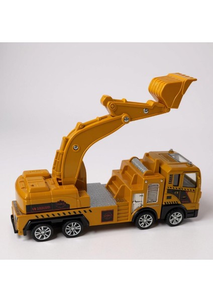 Sarı Kepçe Iş Makinesi Oyuncak Araba - Hareketli Kollar, Gerçekçi Tasarım (3+ Yaş) modelleri