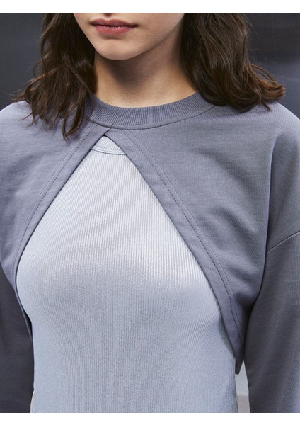 Yeni Sezon Bisiklet Yaka Genç Kız Crop fırsatları