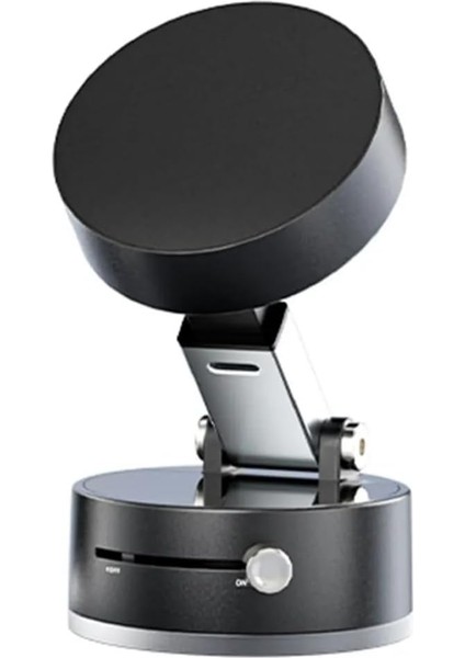 Manyetik Araç Telefon Tutucu | Vakumlu Güçlü Sabitleme | Magsafe Uyumlu | Minimalist Tasarım Siyah Lvt-01