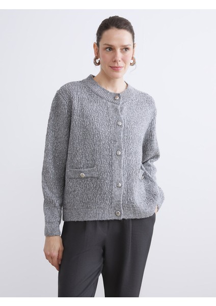 Yeni Sezon Bisiklet Yaka Kadın Triko Hırka