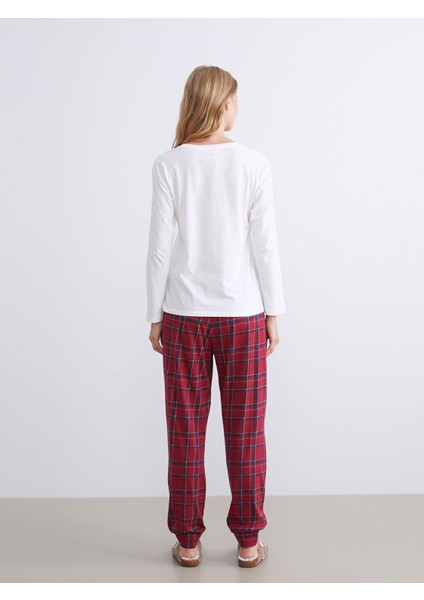 Yeni Sezon Ayı Teddy Baskılı Kadın Pijama Takımı Anne Kız Kombini fırsatları