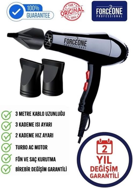 Forceone Fön Makinası PRO-5500 2400 W fiyatları