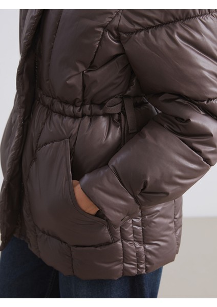 Yeni Sezon Dik Yaka Kadın Şişme Mont modelleri