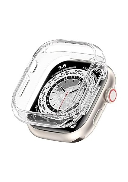 Ultra ile Uyumlu 49MM ile Uyumlu Pc Çerçeve Tam Kılıf, Ultra ile Uyumlu 49MM ile Uyumlu Köşeleri Kapatan Şeffaf modelleri