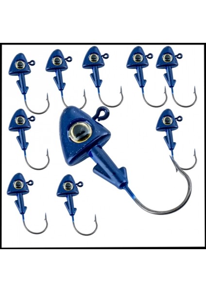 Uyguna-Yakala Mavi - 10 gr - Zoka - Kurşunlu Olta Iğnesi - 10 ADET-ALA.269