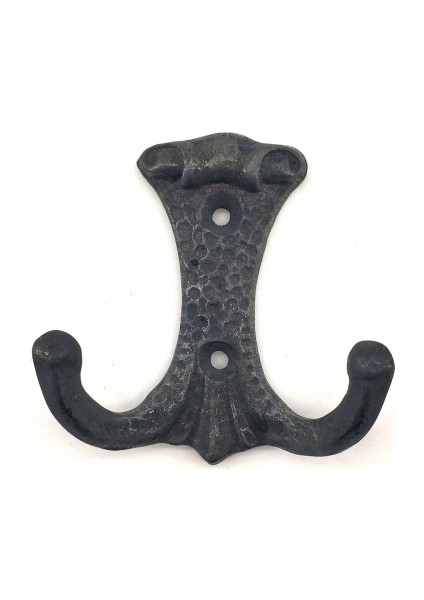 Eco Lounge Antika Tarz Dekoratif Pirinç Anıt Çiftli Vestiyer Askı - 85X72 Mm, Oksit