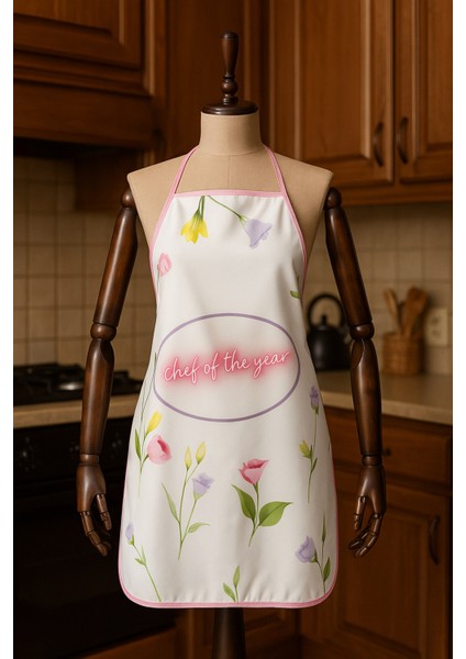 Dijital Baskılı Su Sıvı Geçirmez Leke Tutmaz Mutfak Önlüğü modelleri