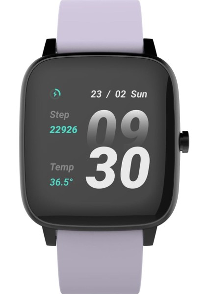 Beemedic Ateş Ölçerli Akıllı Saat Lila (Lila)