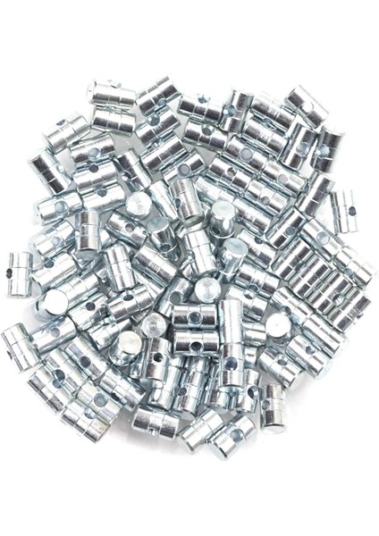 BCR036 100 Adet Iç Dış Kapı Kolu Bagaj Kilit Mandal Açma Tel Halat Ucu 6X10 mm Delik Çapı: 2.2 mm