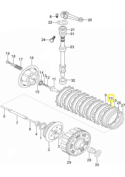 GV650 Debriyaj Ara Sacı fiyatları