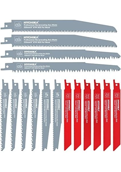 For Lıfe Saber Testere Bıçakları, 16 Adet Testere Bıçağı Metal, Ahşap ve Ahşap Için Çivili, Saklama Kutulu modelleri