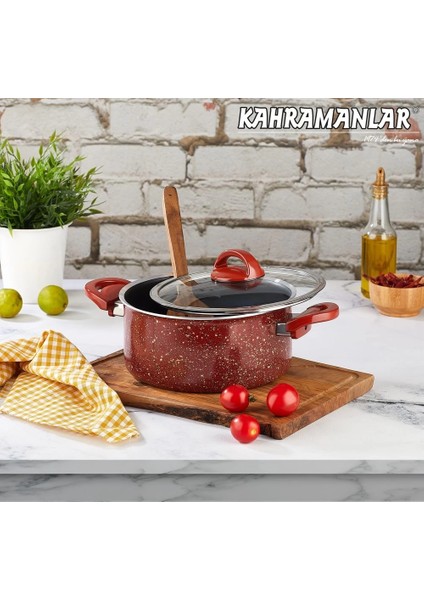 Heyf Kahramanlar Kiremit Derin Tencere 28CM