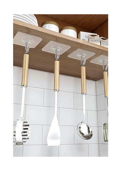 Adet Güçlü Şeffaf Duvar Askısı Askılığı Yapışkan Kanca Mutfak Aksesuar fiyatları