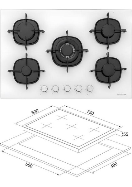 Beyaz Ankastre Set (CS5801E7W01 OCAK/S2-BO6502W02 FIRIN/3457 Soho Davlumbaz) fiyatları