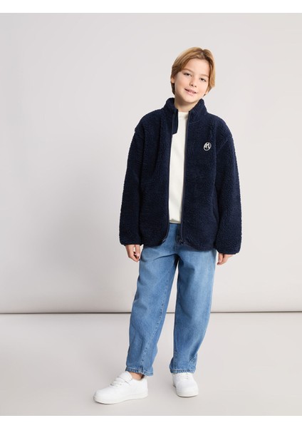 Yeni Sezon Dik Yaka Erkek Çocuk Pelüş Fermuarlı Hırka fiyatları