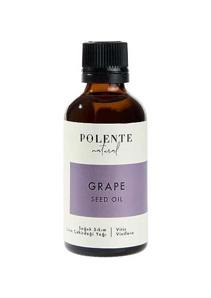 Polente Natural - Üzüm Çekirdeği Yağı - Soğuk Sıkım (50 Ml)
