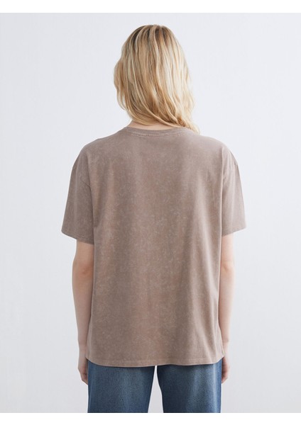 Yeni Sezon Bisiklet Yaka Taşlı Kadın Tişört fırsatları