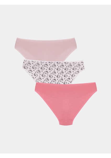 Yeni Sezon Hello Kitty Baskılı Bikini Külot 3'lü fiyatları
