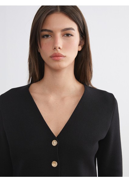 Yeni Sezon V Yaka Kadın Triko Hırka modelleri