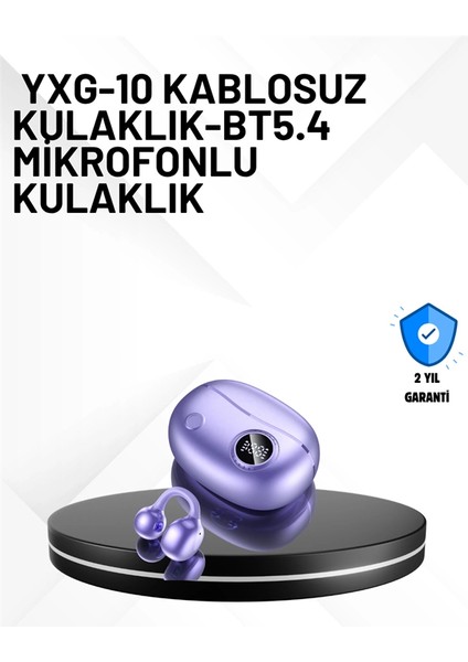 YXG10 Bluetooth Kulaklık – Cilt Dostu, Uzun Pil, Çift Dil Destekli Akıllı Tasarım