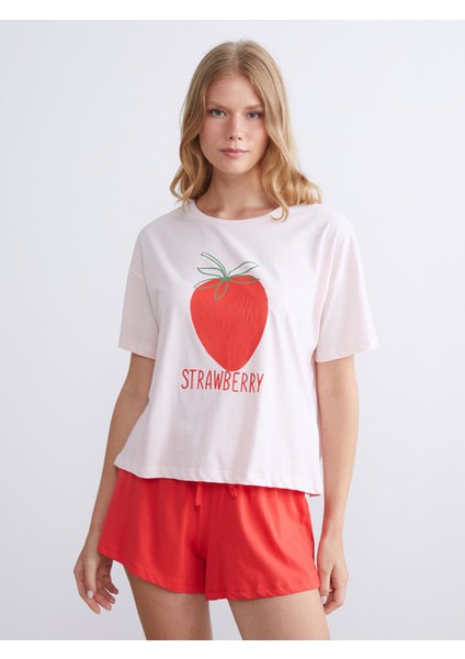 Yeni Sezon Beli Lastikli Kadın Şort Pijama Altı