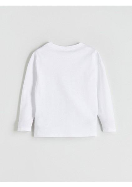 Yeni Sezon Bisiklet Yaka Stitch Baskılı Kız Çocuk Pijama Takımı fırsatları