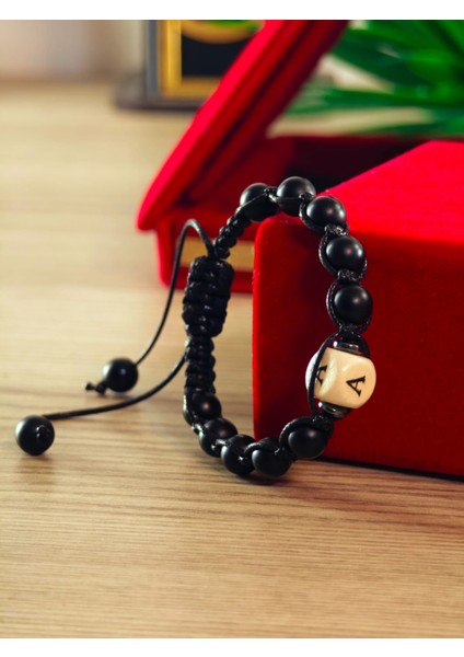 Makrome Doğaltaş El Yapımı Bileklik Doğal Taş Makrome Bileklik