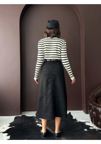 Scuba Süet Midi Boy Kadın Etek fırsatları