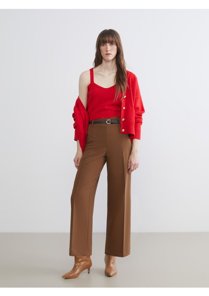 Yeni Sezon Kalp Yaka Kadın Triko Crop fırsatları