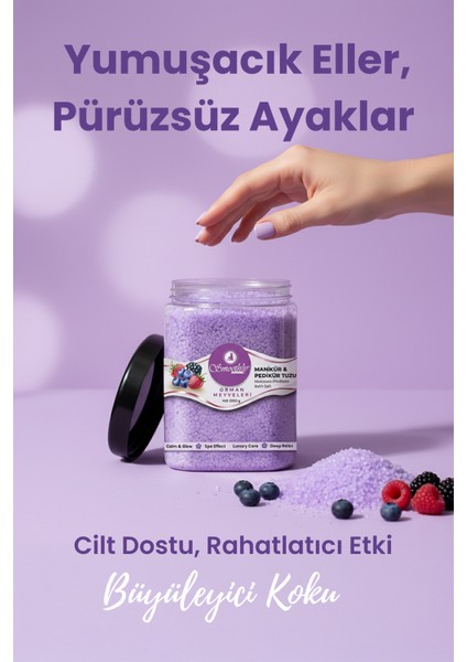 Doğal Manikür-Pedikür ve Banyo Tuzu – Spa Etkili Bakım Tuzu 1000 Gr. Dev Boy modelleri