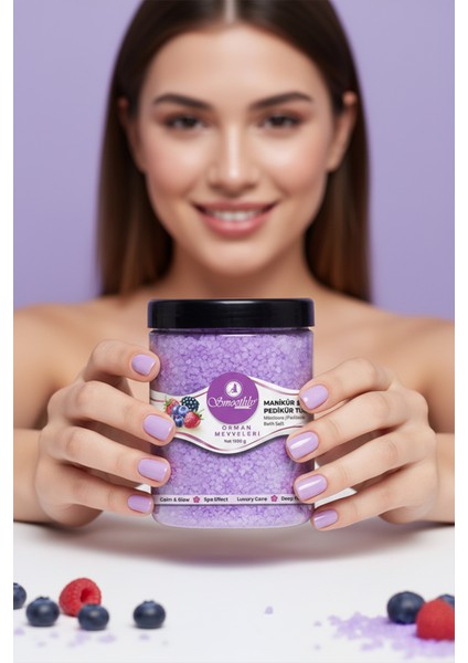 Doğal Manikür-Pedikür ve Banyo Tuzu – Spa Etkili Bakım Tuzu 1000 Gr. Dev Boy