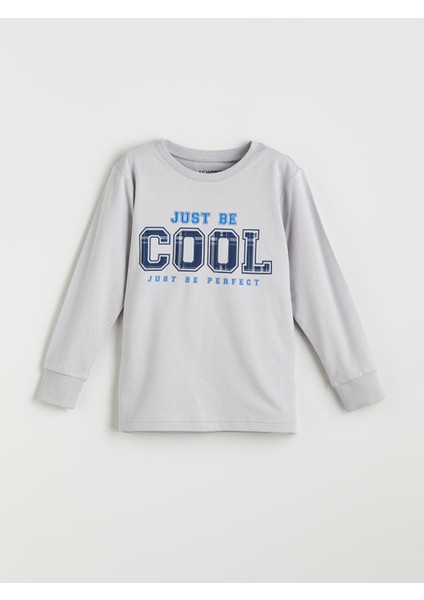 Yeni Sezon Bisiklet Yaka Baskılı Erkek Çocuk Pijama Takımı fırsatları