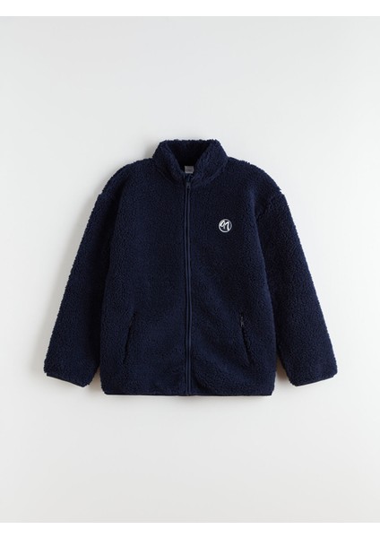 Yeni Sezon Dik Yaka Erkek Çocuk Pelüş Fermuarlı Hırka modelleri