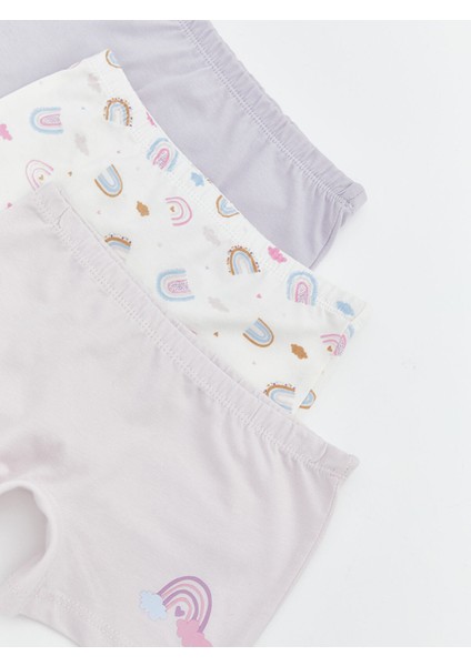 Yeni Sezon Baskılı Kız Çocuk Boxer 3'lü modelleri