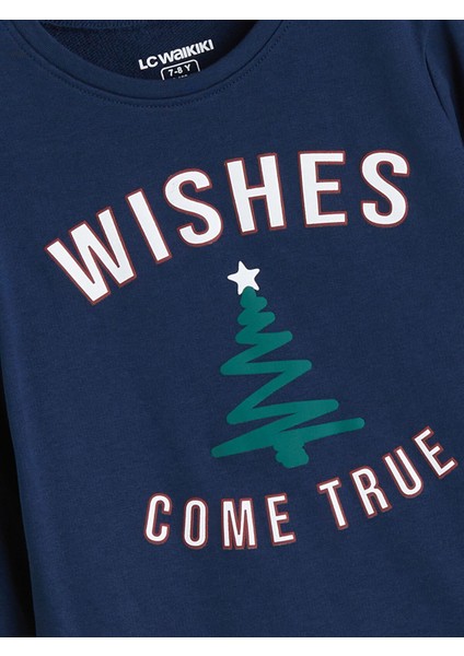 Yeni Sezon Bisiklet Yaka Baskılı Erkek Çocuk Pijama Takımı modelleri