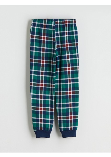 Yeni Sezon Bisiklet Yaka Baskılı Erkek Çocuk Pijama Takımı indirimleri