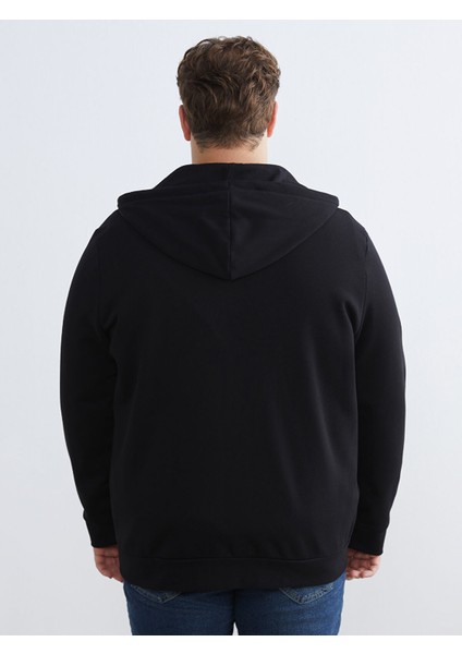 Yeni Sezon Büyük Beden Kapüşonlu Erkek Kalın Fermuarlı Sweatshirt fırsatları