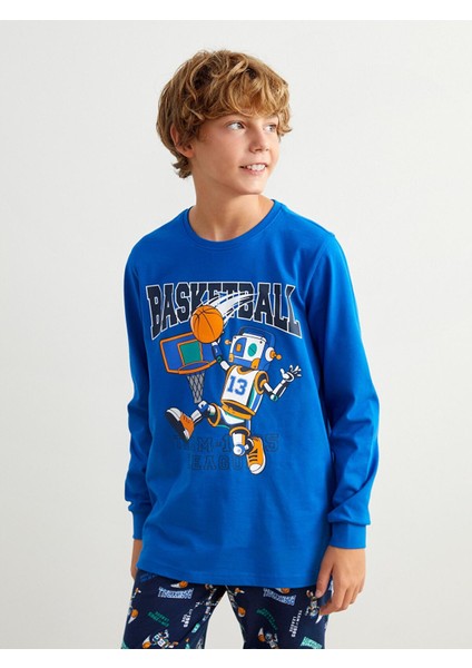 Yeni Sezon Baskılı Erkek Çocuk Pijama Takım modelleri