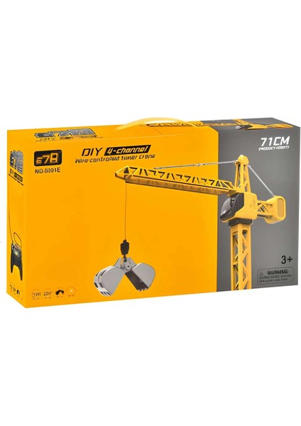 Kablo Kumandali 71 cm Yuksek Kaldirma Kapasiteli Kule Vinc Oyuncak 710X580X370MM indirimleri