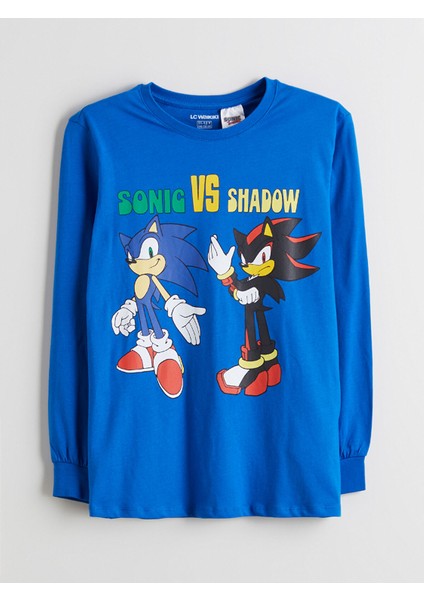 Yeni Sezon Bisiklet Yaka Sonic Baskılı Erkek Çocuk Pijama Takımı fiyatları