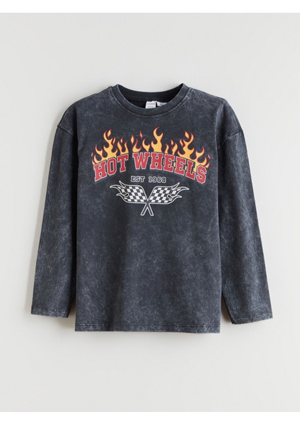 Yeni Sezon Bisiklet Yaka Hot Wheels Baskılı Erkek Çocuk Tişört fiyatları