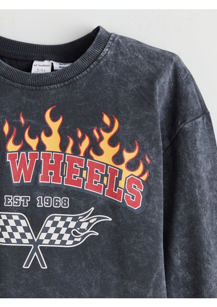 Yeni Sezon Bisiklet Yaka Hot Wheels Baskılı Erkek Çocuk Tişört modelleri