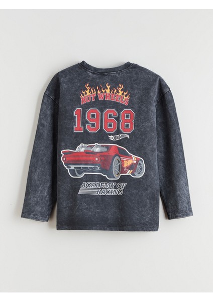 Yeni Sezon Bisiklet Yaka Hot Wheels Baskılı Erkek Çocuk Tişört fırsatları