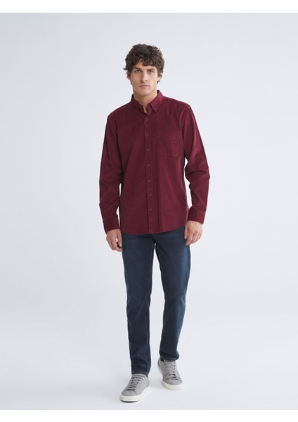 Yeni Sezon Regular Fit Uzun Kollu Kadife Erkek Gömlek fiyatları
