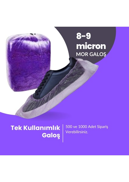 Galoş Ayakkabı Koruyucu 8-9 Micron 1000 Adet