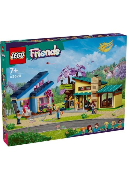 42620 Lego® Friends Olly ve Paisley'nin Aile Evleri 1126 Parça +7 Yaş indirimleri