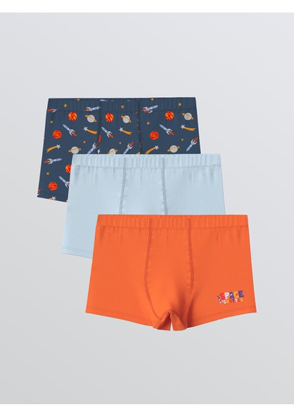 Yeni Sezon Baskılı Erkek Çocuk Boxer 3'lü