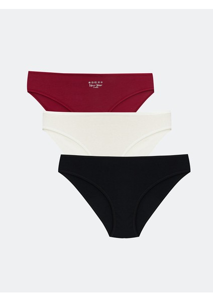 Yeni Sezon Baskılı Bikini Külot 3'lü