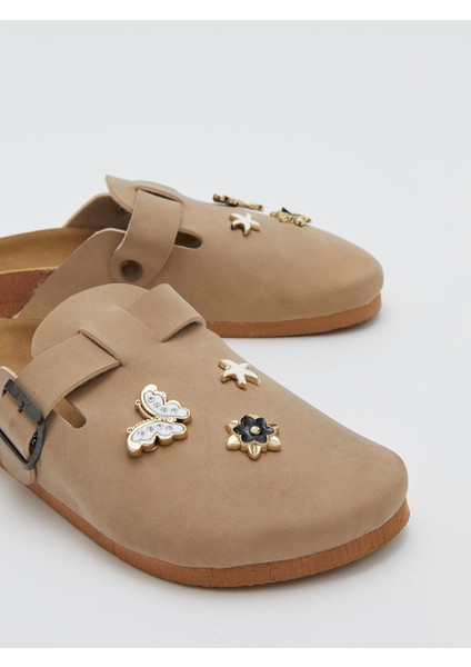 Yeni Sezon Süet Görünümlü Kadın Terlik modelleri