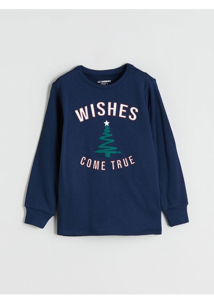 Yeni Sezon Bisiklet Yaka Baskılı Erkek Çocuk Pijama Takımı fiyatları